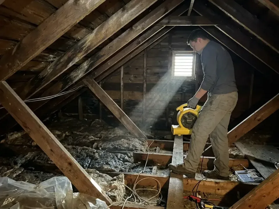 attic-water-damage-drying-proc-007 — frequently asked questions, Emergency Water Extraction & 24/7 Flood Response in Sunset…